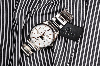 Orient Sun and Moon de caballero pulsera de metal – RA-AK0306S
