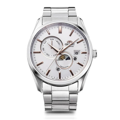Orient Sun and Moon de caballero pulsera de metal – RA-AK0306S