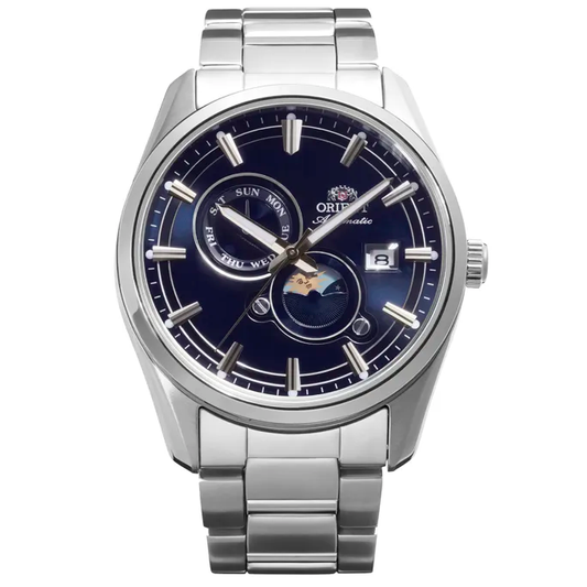 Orient Stretto Day & Night de hombre correa de metal – RA-AK0315L