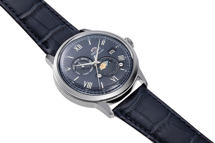 Orient Classic Sun and moon de hombre pulsera de piel 41 mm – RA-AK0806L