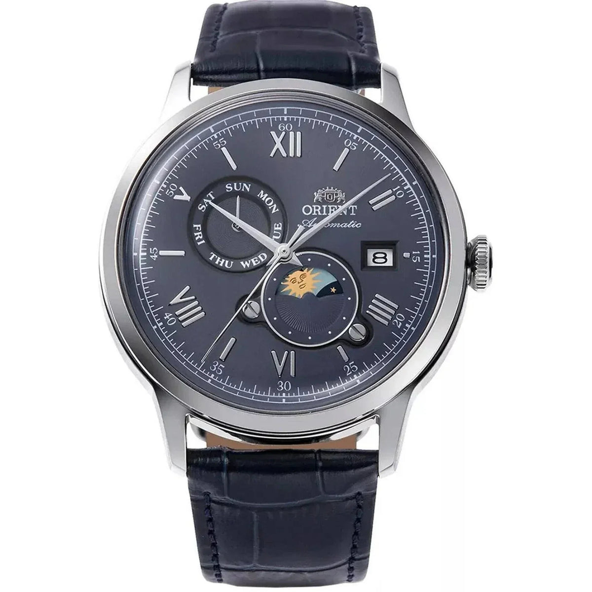 Orient Classic Sun and moon de hombre pulsera de piel 41 mm – RA-AK0806L