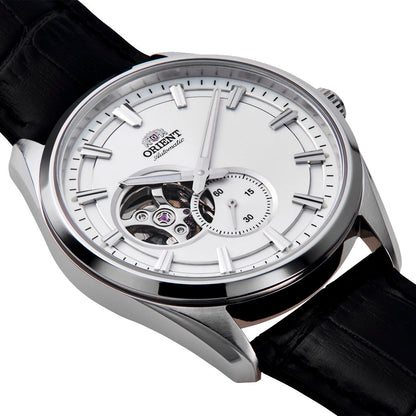 Orient Semi Skeleton de hombre correa de metal – RA-AR0004S