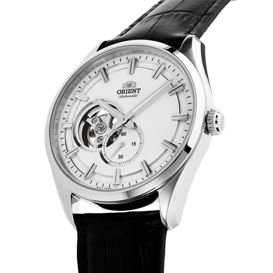Orient Semi Skeleton de hombre correa de metal – RA-AR0004S