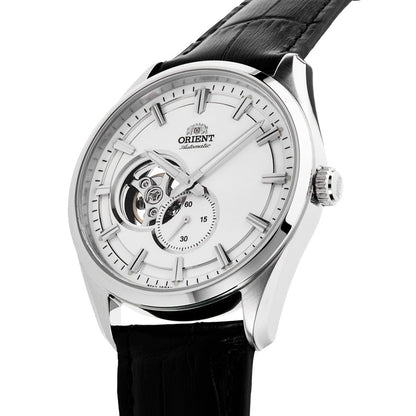 Orient Semi Skeleton de hombre correa de metal – RA-AR0004S
