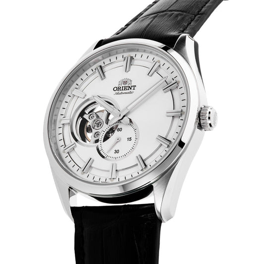 Orient Semi Skeleton de hombre correa de metal – RA-AR0004S
