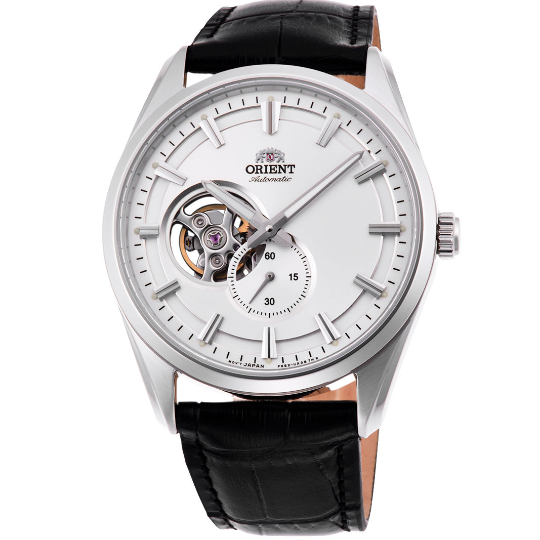 Orient Semi Skeleton de hombre correa de metal – RA-AR0004S