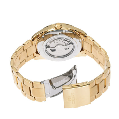 Orient Stretto Semi Skeleton de hombre pulsera de metal – RA-AR0007S