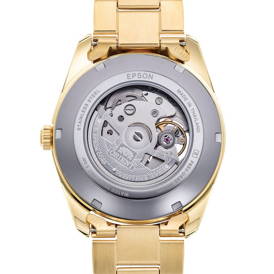 Orient Stretto Semi Skeleton de hombre pulsera de metal – RA-AR0007S