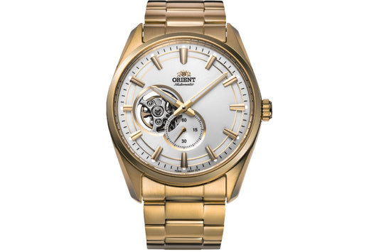Orient Stretto Semi Skeleton de hombre pulsera de metal – RA-AR0007S