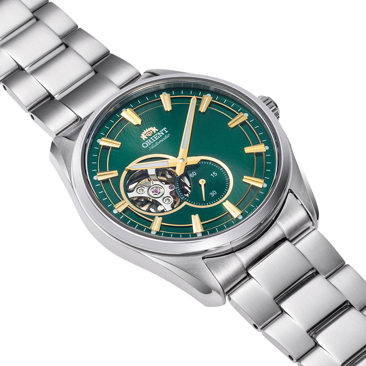 Semi Skeleton Orient de hombre correa de metal – RA-AR0008E