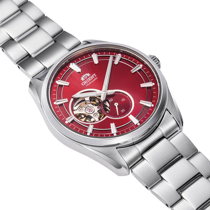 Orient Stretto Semi Skeleton de hombre correa de metal – RA-AR0010R