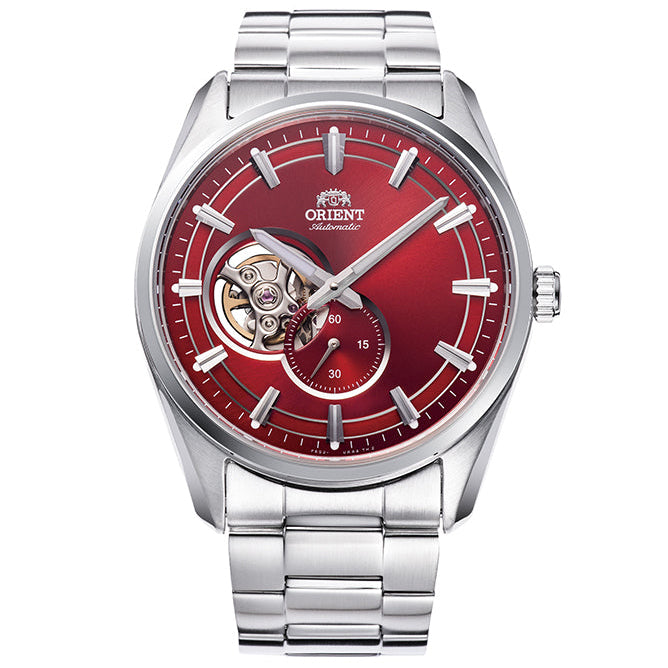 Orient Stretto Semi Skeleton de hombre correa de metal – RA-AR0010R