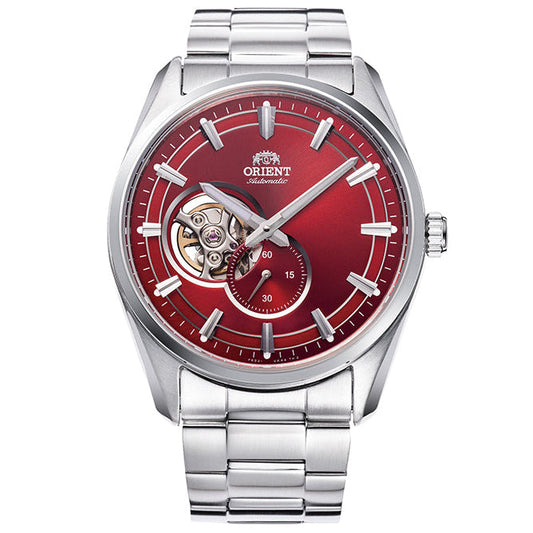 Orient Stretto Semi Skeleton de hombre correa de metal – RA-AR0010R