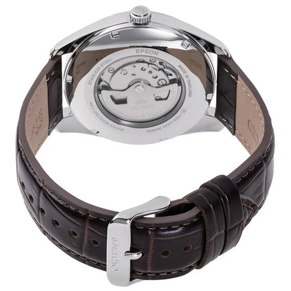 Orient Calendar de caballero pulsera de cuero – RA-BA0005S