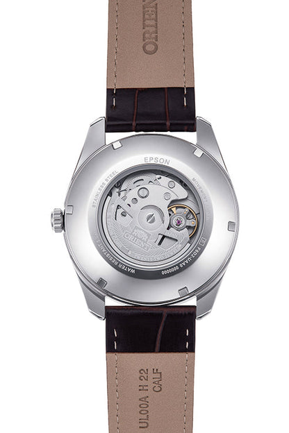 Orient Calendar de caballero pulsera de cuero – RA-BA0005S