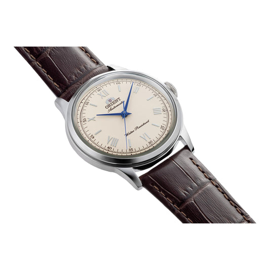 Orient Bambino Roman Ivory de hombre correa de cuero – RA-BB0003Y