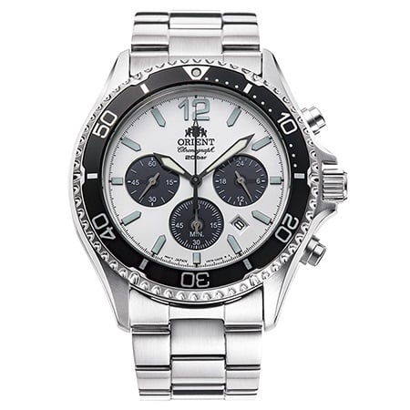 Orient Sports Solar Powered Cronógrafo De Hombre Pulsera de Acero Inoxidable – RA-TX0203S