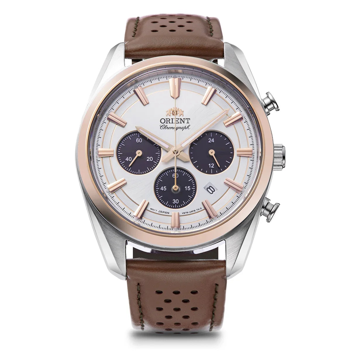 Orient Contemporary de hombre pulsera de cuero – RA-TX0306S