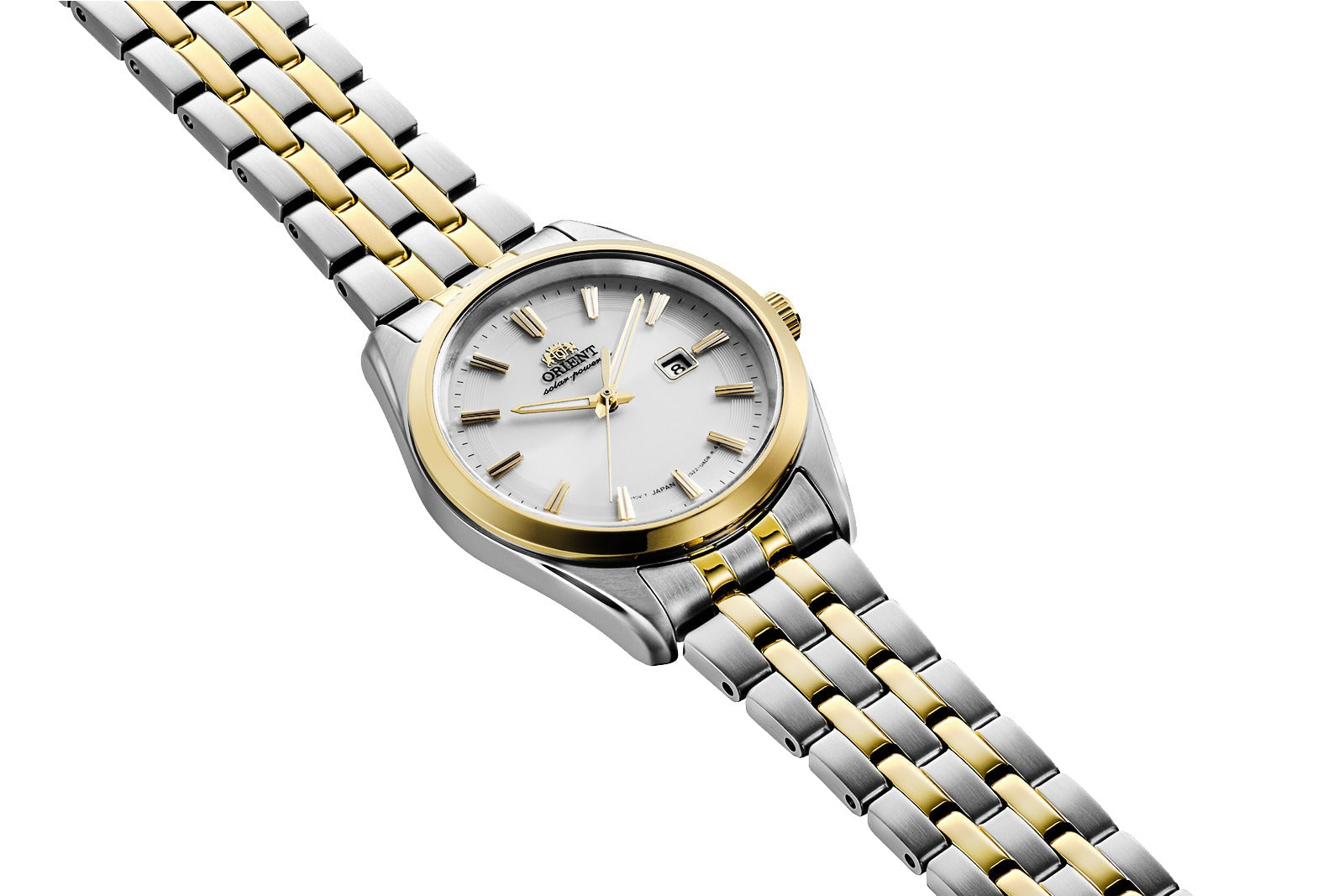 Orient Contemporary Solar de señorita correa de metal – RA-WG0601S