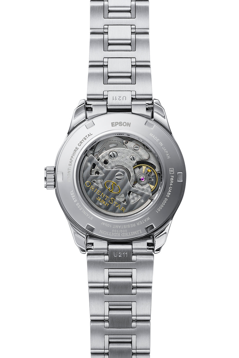 Orient Star Semi Skeleton de hombre correa de metal – RE-AT0021L
