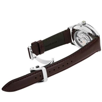 Orient Semi Skeleton de hombre correa de cuero – RE-AT0202E