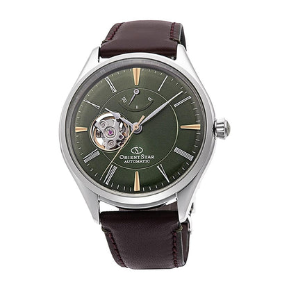 Orient Semi Skeleton de hombre correa de cuero – RE-AT0202E