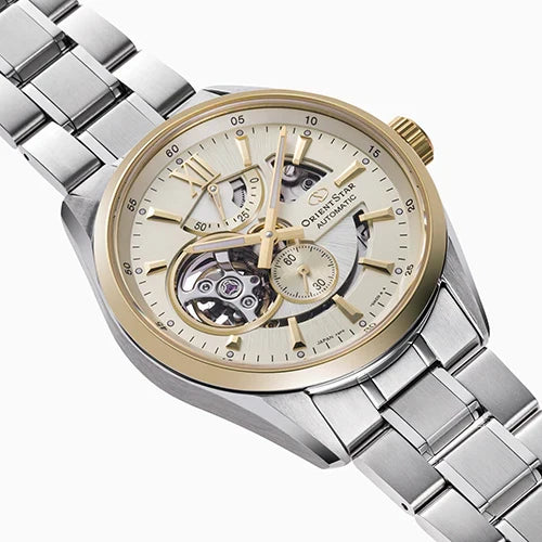 Orient Star Modern Skeleton de hombre correa de metal – RE-AV0124G