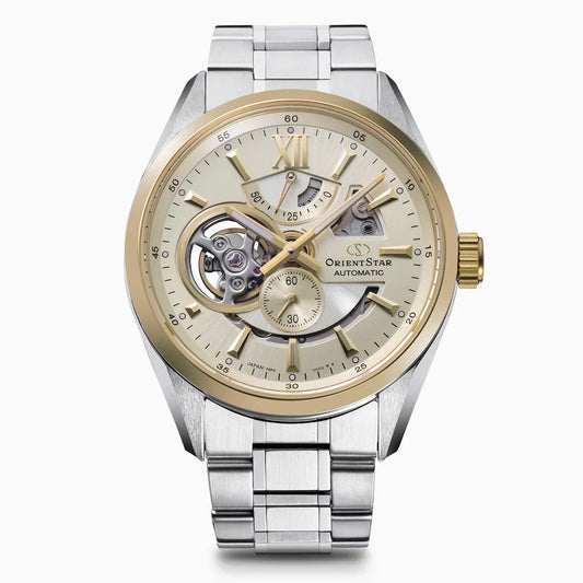 Orient Star Modern Skeleton de hombre correa de metal – RE-AV0124G