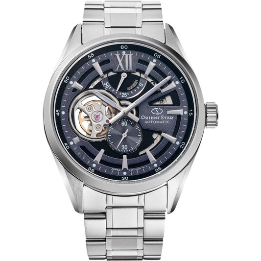 Orient Star Modern Skeleton de hombre correa de metal – RE-AV0138V