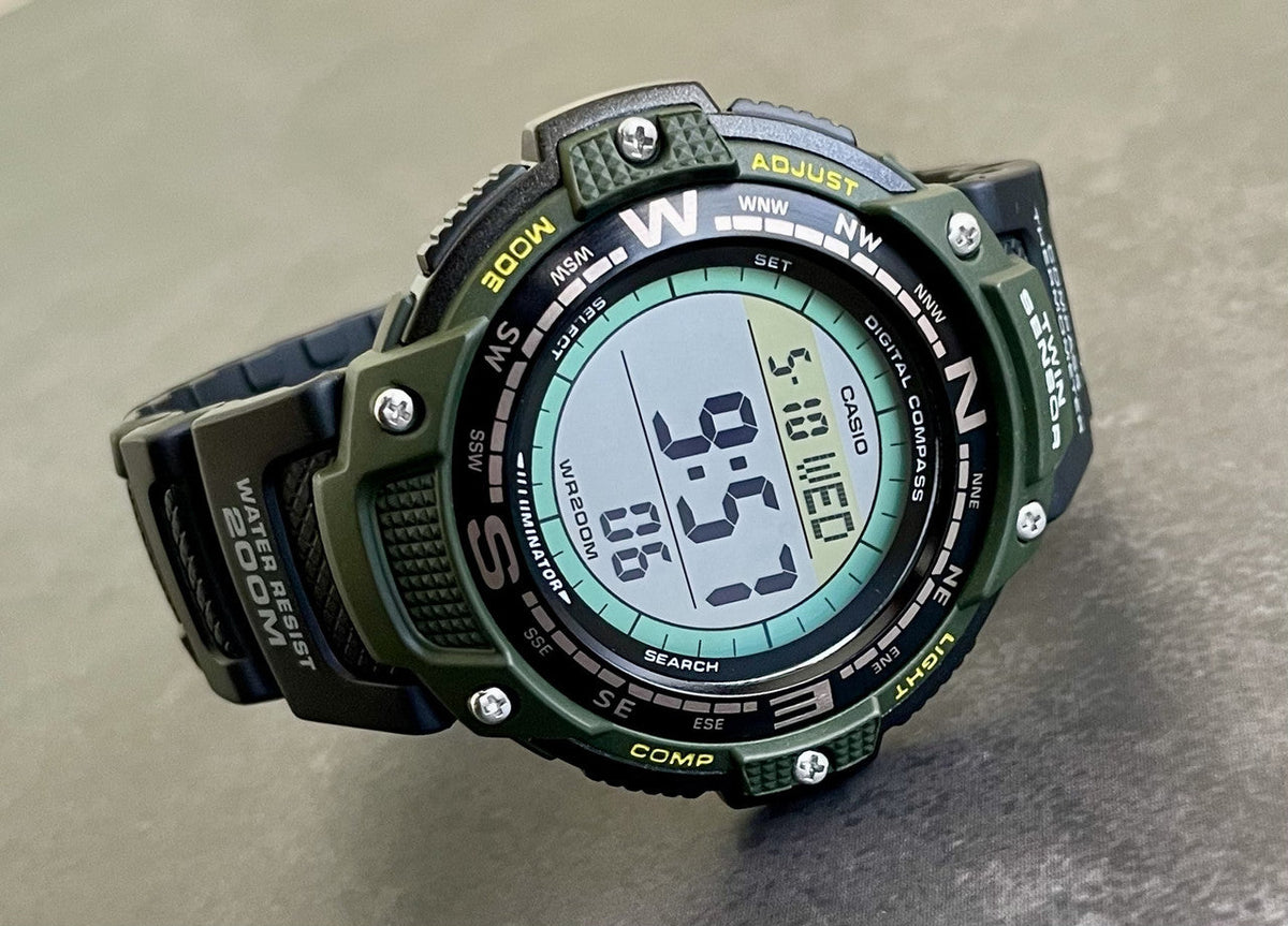 Casio para Hombre, Twin Sensor Illuminator – SGW-100-3AV