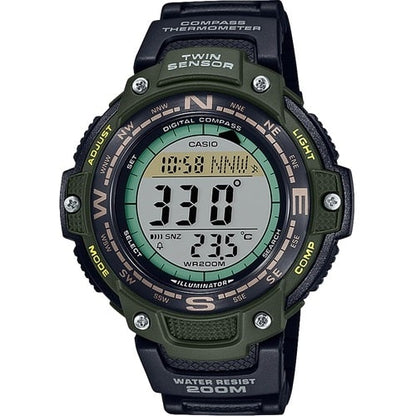 Casio para Hombre, Twin Sensor Illuminator – SGW-100-3AV