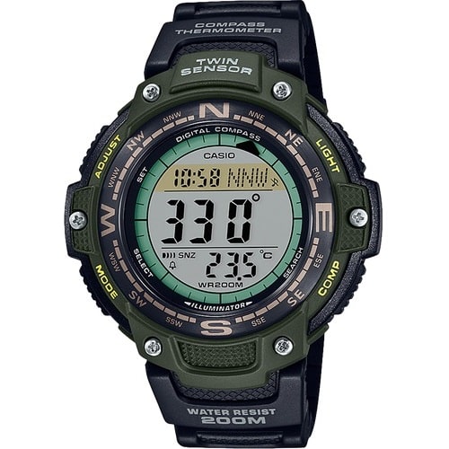 Casio para Hombre, Twin Sensor Illuminator – SGW-100-3AV