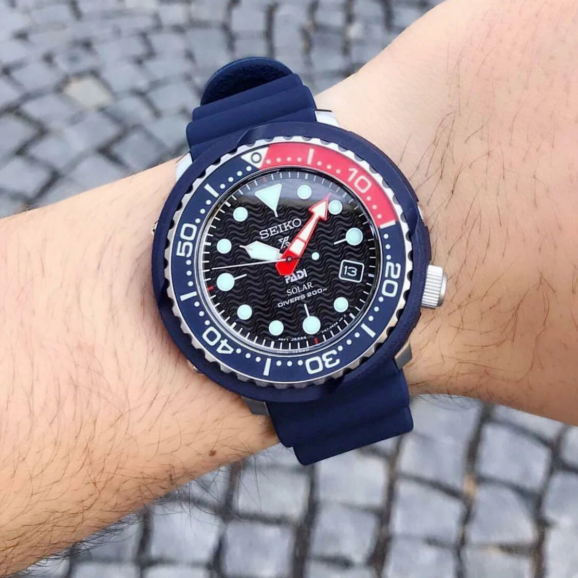 Seiko Prospex Padi de hombre pulsera de caucho – SNE557P1