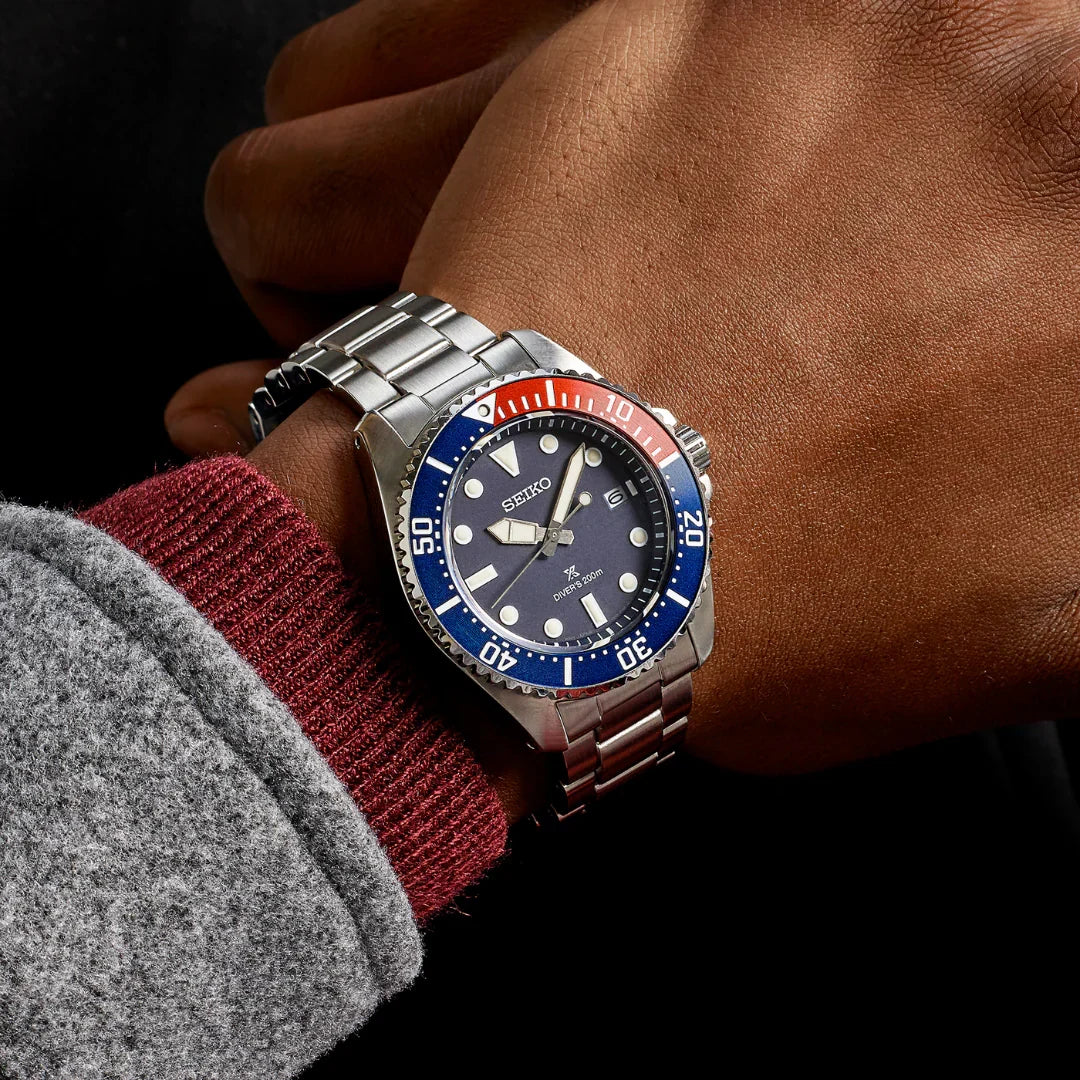 Seiko Prospex de hombre pulsera de metal 41 mm solar – SNE595P1