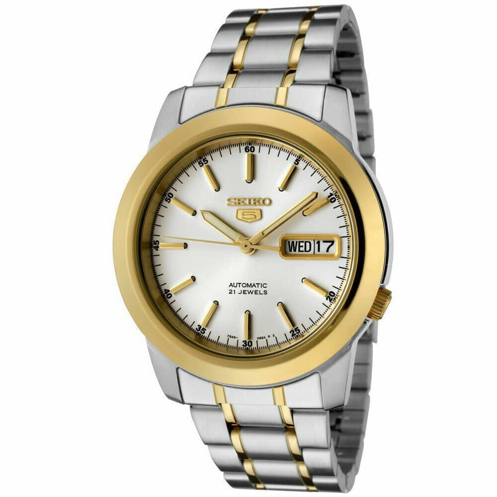 Seiko 5 para Hombre Análogo con Correa de Metal – SNKE54K1