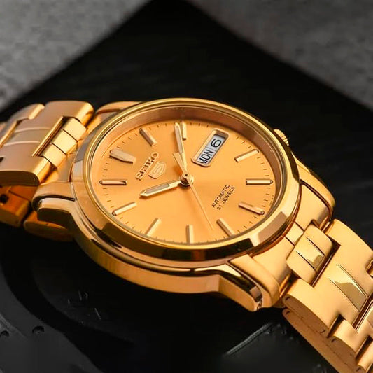 Seiko 5 de hombre pulsera de metal 37 mm – SNKK76K1