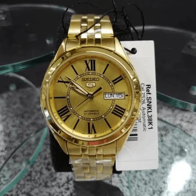 Seiko 5 para Caballero con Correa de Acero inoxidable – SNKL38