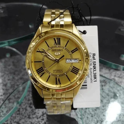 Seiko 5 para Caballero con Correa de Acero inoxidable – SNKL38