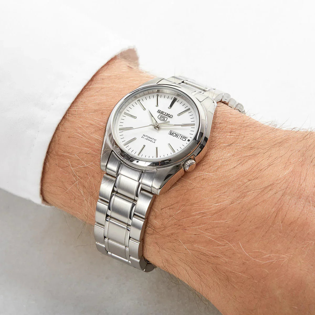 Seiko 5 para caballero pulsera de metal – SNKL41K1