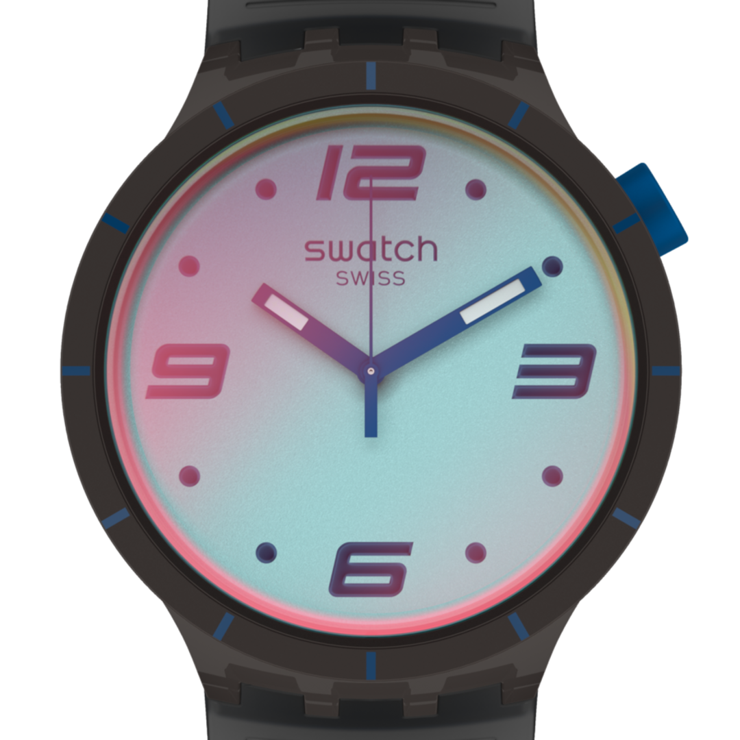 Swatch Futuristic Grey Big Bold de hombre pulsera de resina – SO27B121