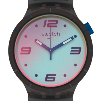 Swatch Futuristic Grey Big Bold de hombre pulsera de resina – SO27B121