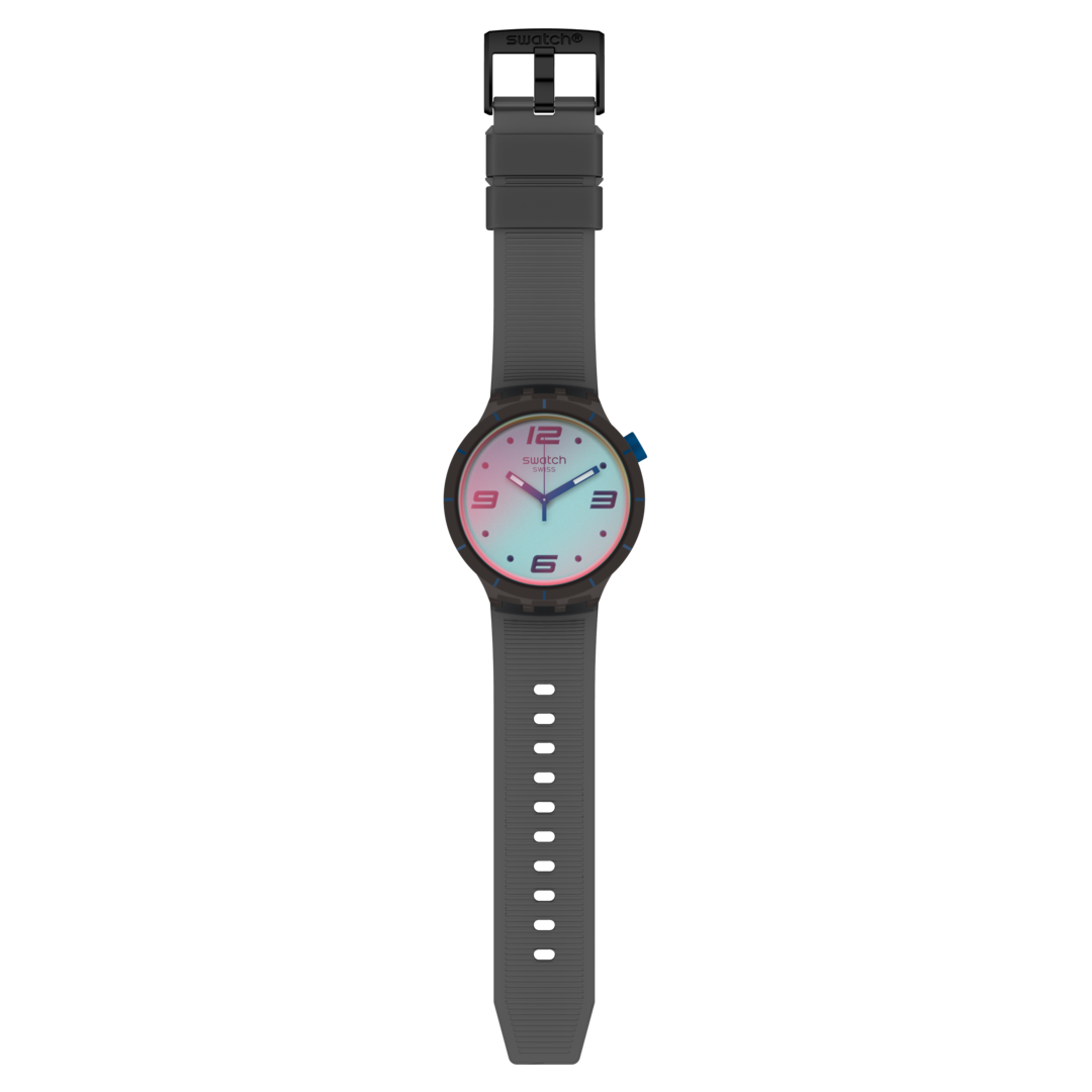 Swatch Futuristic Grey Big Bold de hombre pulsera de resina – SO27B121