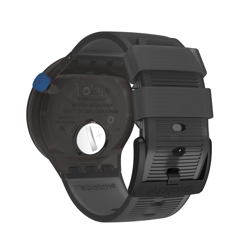 Swatch Futuristic Grey Big Bold de hombre pulsera de resina – SO27B121