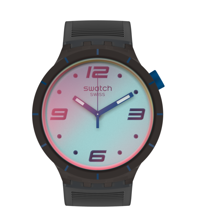 Swatch Futuristic Grey Big Bold de hombre pulsera de resina – SO27B121