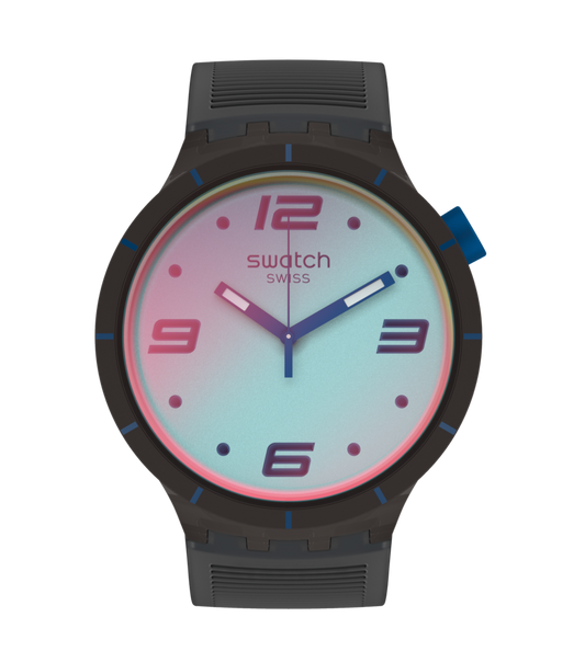 Swatch Futuristic Grey Big Bold de hombre pulsera de resina – SO27B121
