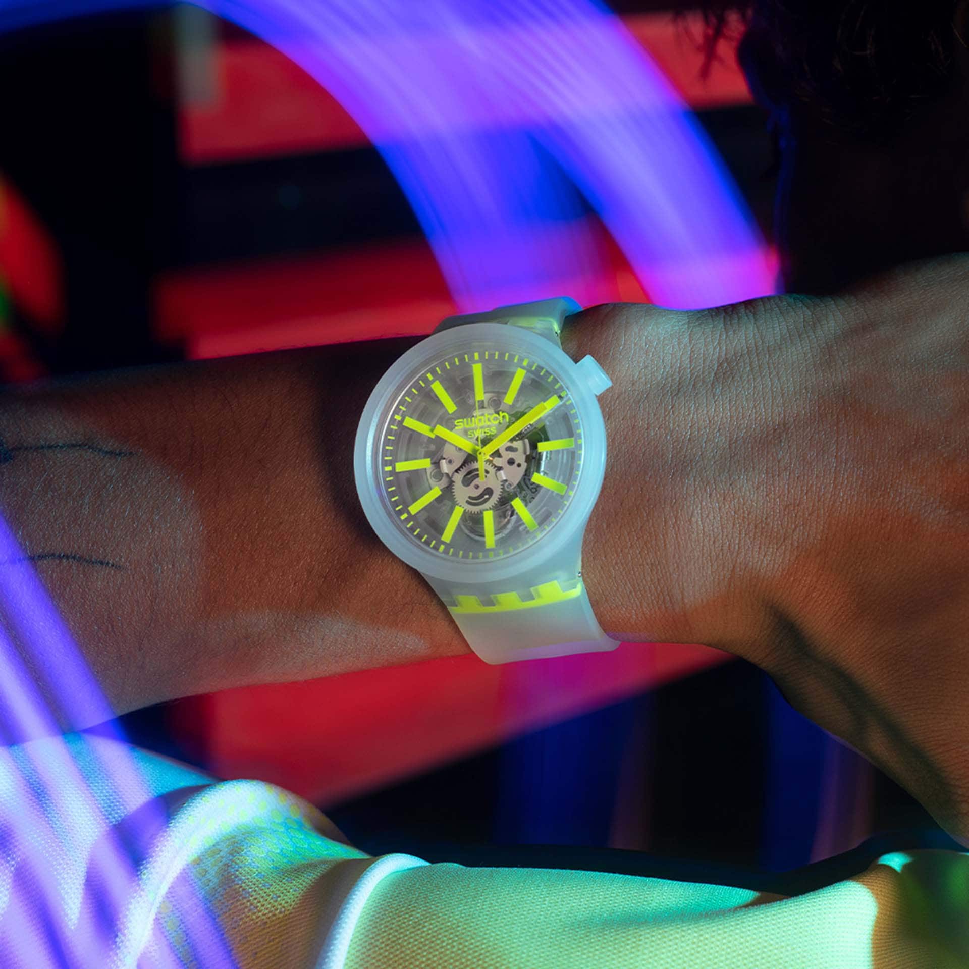 Swatch Yellowinjelly de caballero banda de caucho – SO27E103