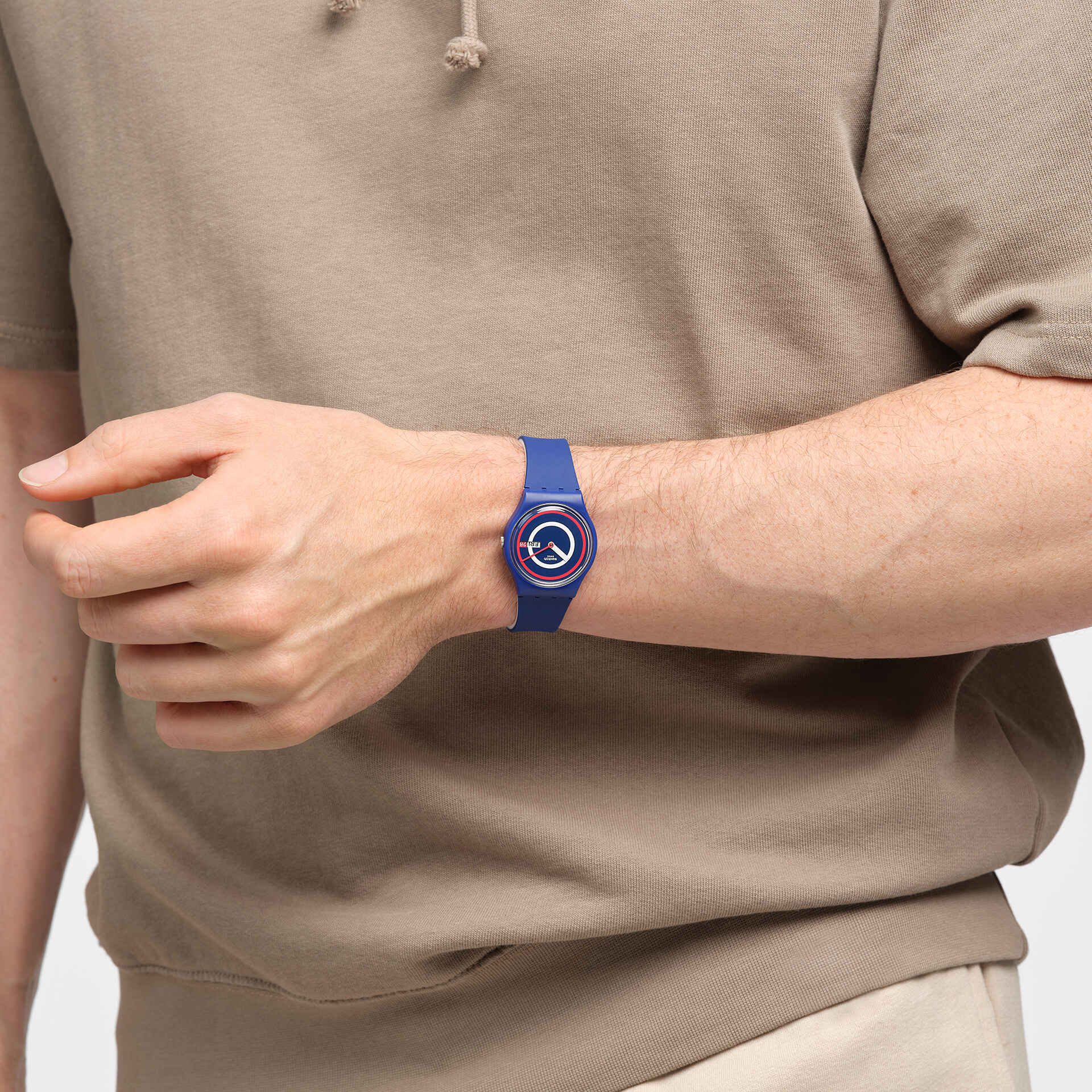 Swatch Blue to Basic Unisex correa de resina – SO28N703