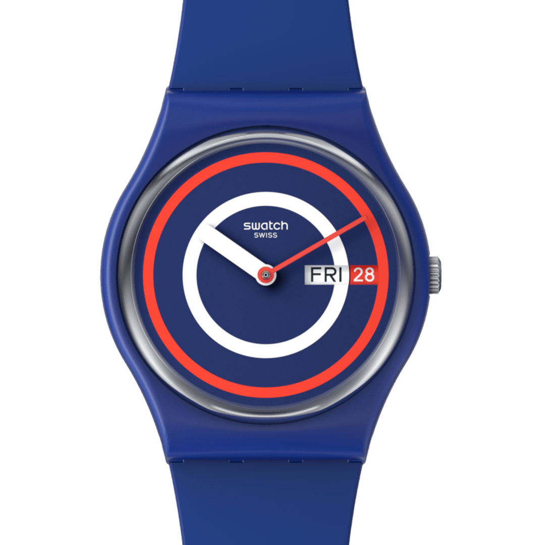 Swatch Blue to Basic Unisex correa de resina – SO28N703