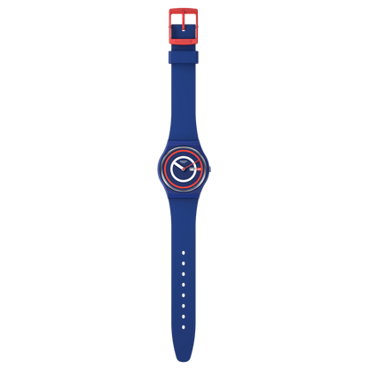 Swatch Blue to Basic Unisex correa de resina – SO28N703