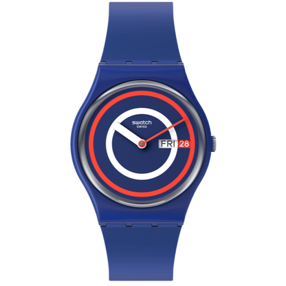 Swatch Blue to Basic Unisex correa de resina – SO28N703